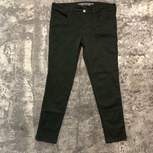 American eagle jeggings forest green